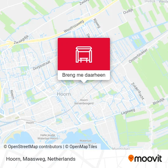 Hoorn, Maasweg kaart