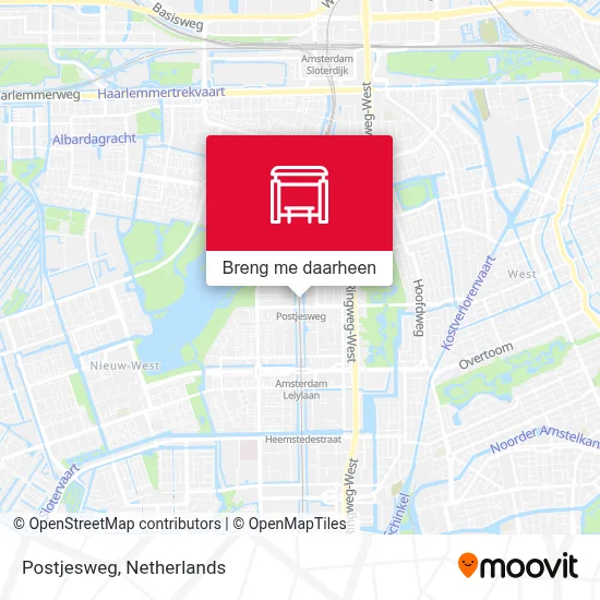 Postjesweg kaart