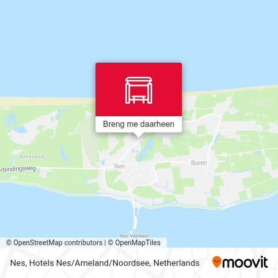 Nes, Hotels Nes / Ameland / Noordsee kaart