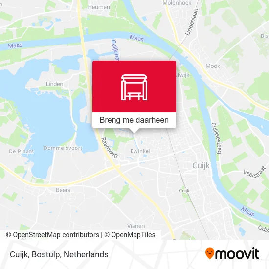 Cuijk, Bostulp kaart