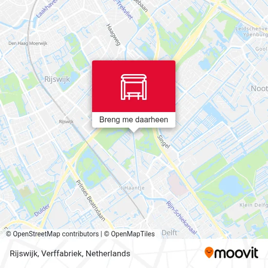 Rijswijk, Verffabriek kaart
