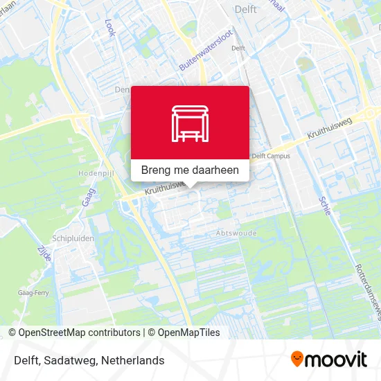 Delft, Sadatweg kaart