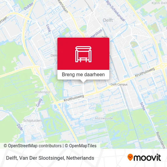 Delft, Van Der Slootsingel kaart