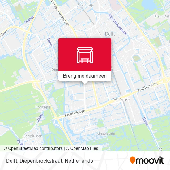 Delft, Diepenbrockstraat kaart