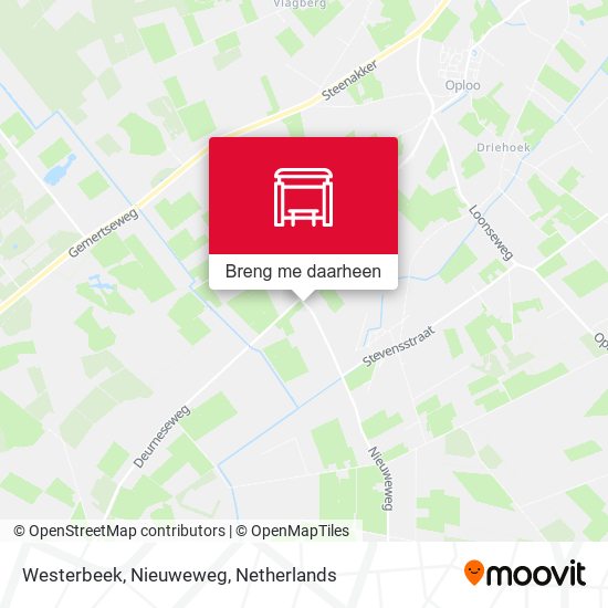 Westerbeek, Nieuweweg kaart