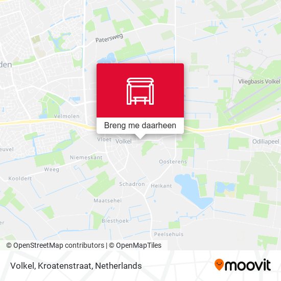 Volkel, Kroatenstraat kaart