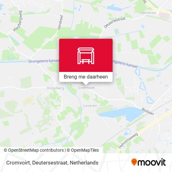 Cromvoirt, Deutersestraat kaart