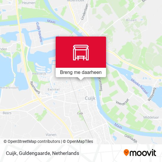 Cuijk, Guldengaarde kaart