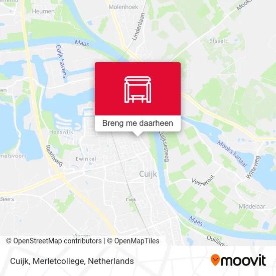 Cuijk, Merletcollege kaart