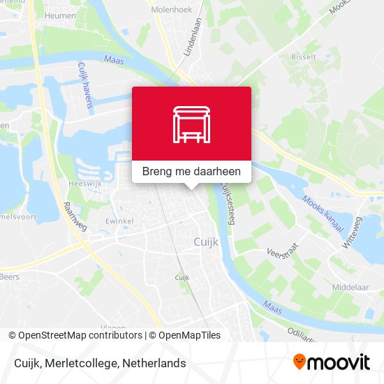 Cuijk, Merletcollege kaart