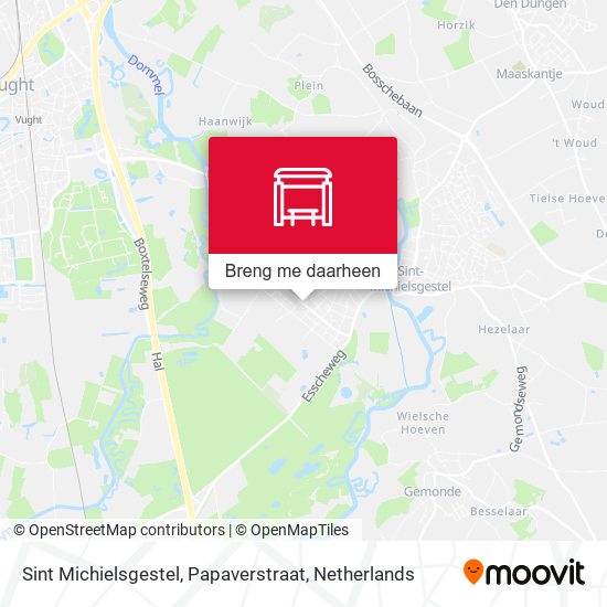 Sint Michielsgestel, Papaverstraat kaart