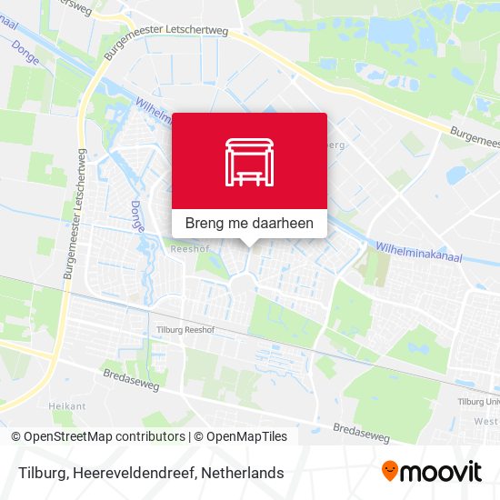 Tilburg, Heereveldendreef kaart