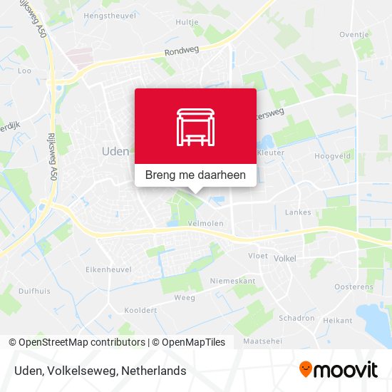 Uden, Volkelseweg kaart