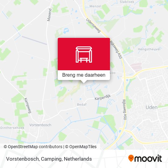 Vorstenbosch, Camping kaart