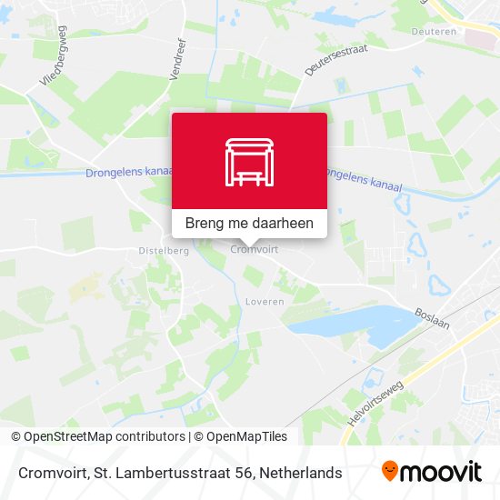 Cromvoirt, St. Lambertusstraat 56 kaart