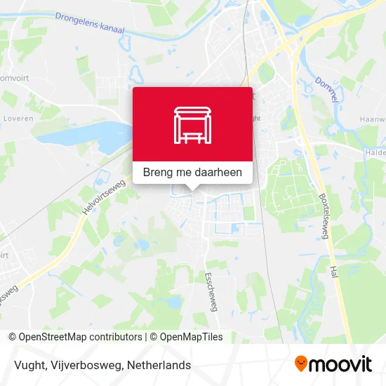 Vught, Vijverbosweg kaart