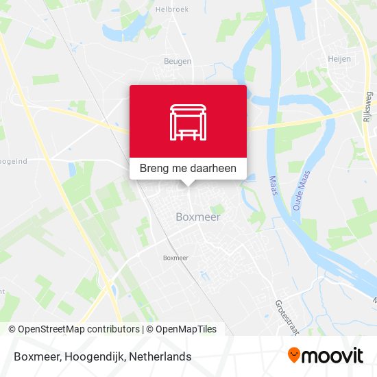 Boxmeer, Hoogendijk kaart