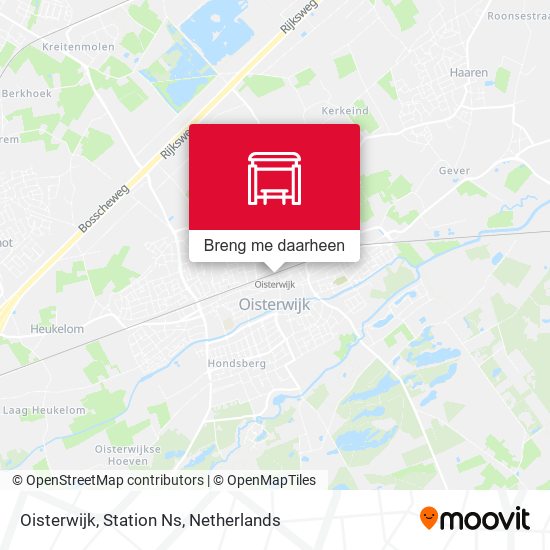 Oisterwijk, Station Ns kaart