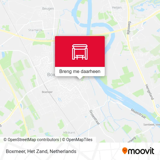 Boxmeer, Het Zand kaart