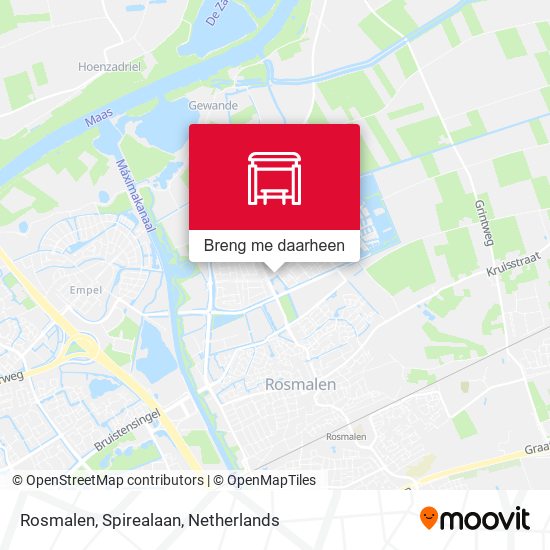 Rosmalen, Spirealaan kaart