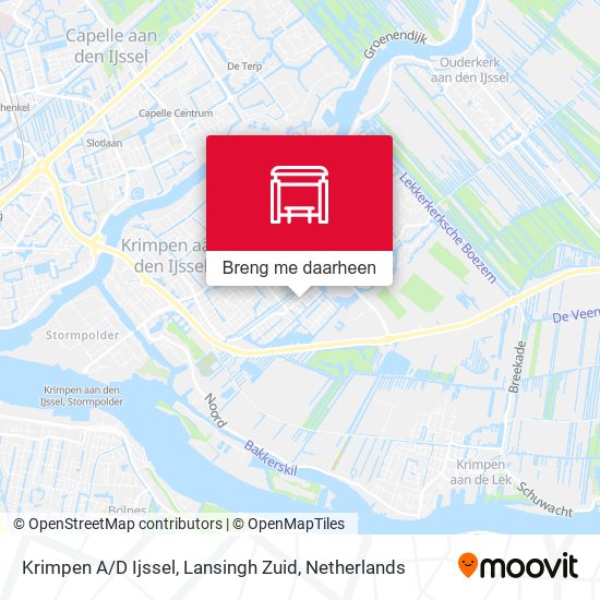 Krimpen A / D Ijssel, Lansingh Zuid kaart