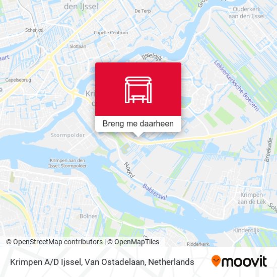 Krimpen A / D Ijssel, Van Ostadelaan kaart