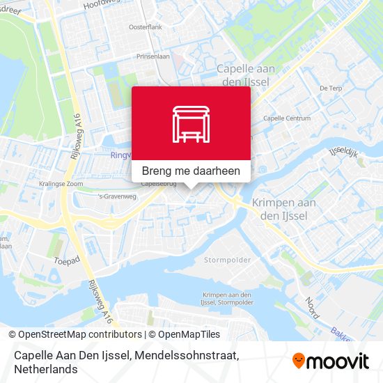 Capelle Aan Den Ijssel, Mendelssohnstraat kaart