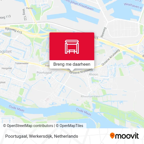 Poortugaal, Werkersdijk kaart