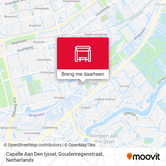 Capelle Aan Den Ijssel, Goudenregenstraat kaart
