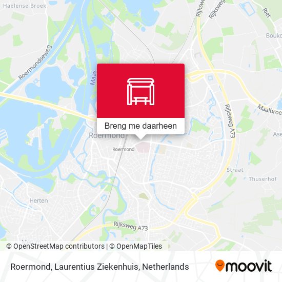 Roermond, Laurentius Ziekenhuis kaart