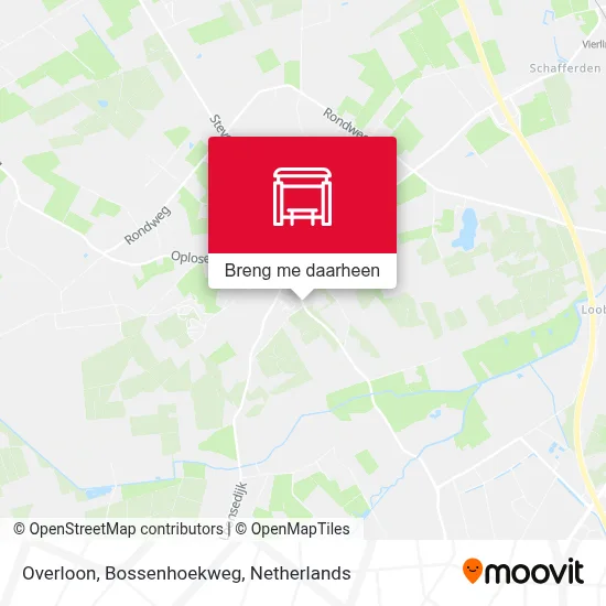 Overloon, Bossenhoekweg kaart