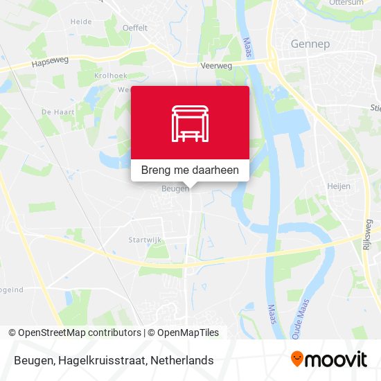 Beugen, Hagelkruisstraat kaart