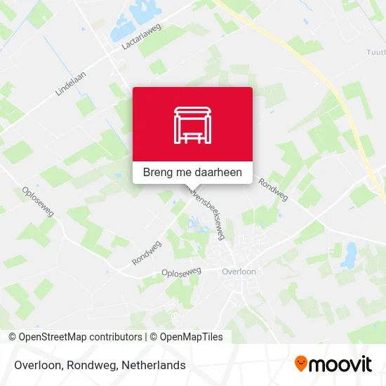 Overloon, Rondweg kaart