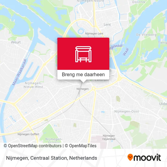 Nijmegen, Centraal Station kaart