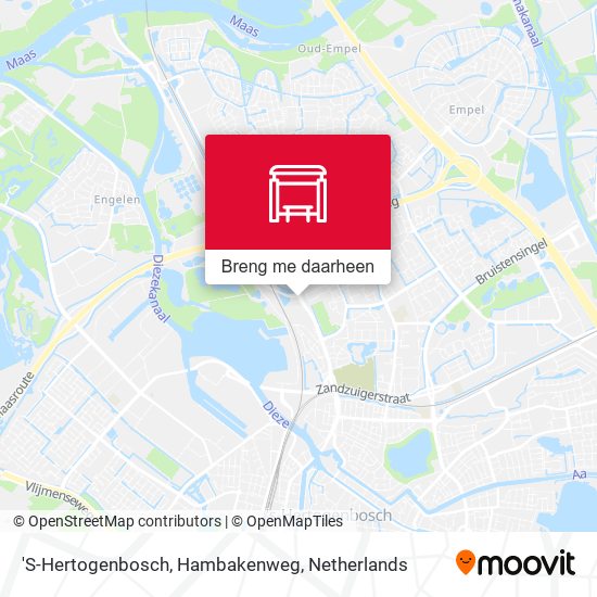 'S-Hertogenbosch, Hambakenweg kaart