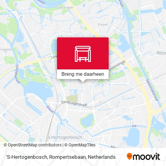 'S-Hertogenbosch, Rompertsebaan kaart