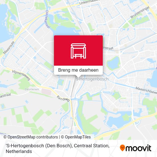 'S-Hertogenbosch (Den Bosch), Centraal Station kaart