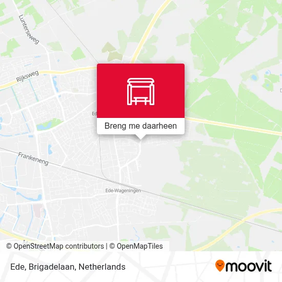 Ede, Brigadelaan kaart