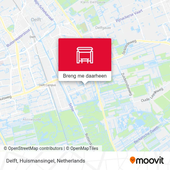 Delft, Huismansingel kaart