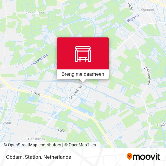 Obdam, Station kaart