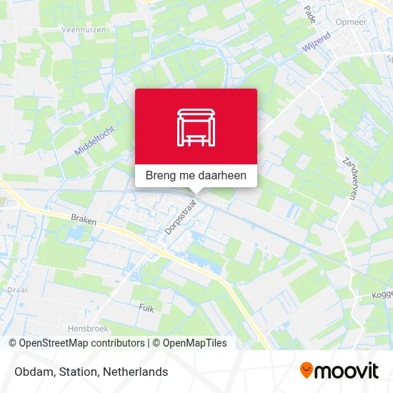 Obdam, Station kaart