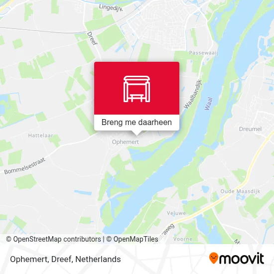 Ophemert, Dreef kaart