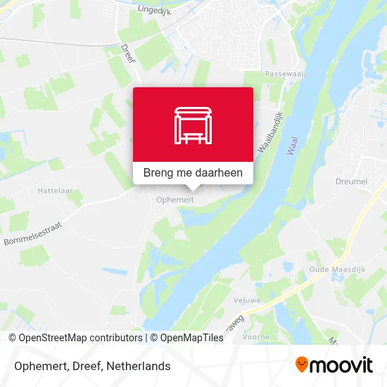 Ophemert, Dreef kaart