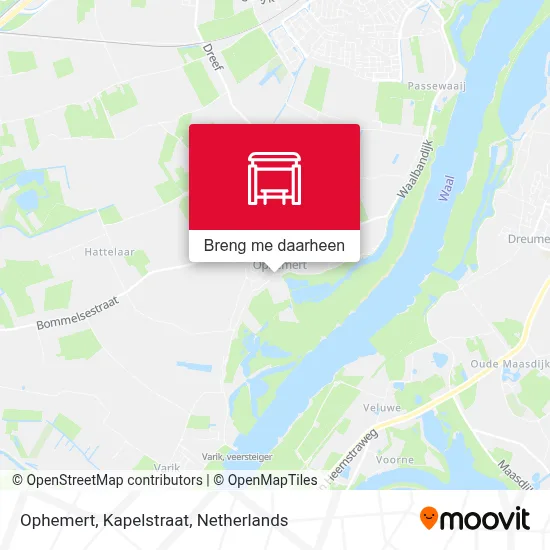Ophemert, Kapelstraat kaart