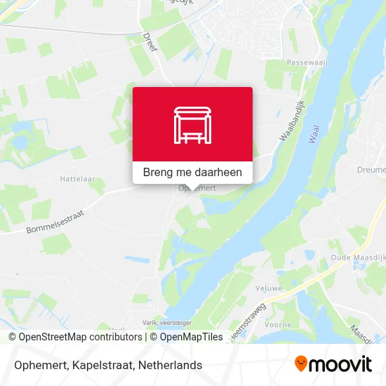 Ophemert, Kapelstraat kaart