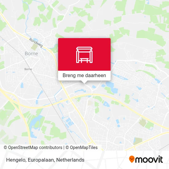 Hengelo, Europalaan kaart