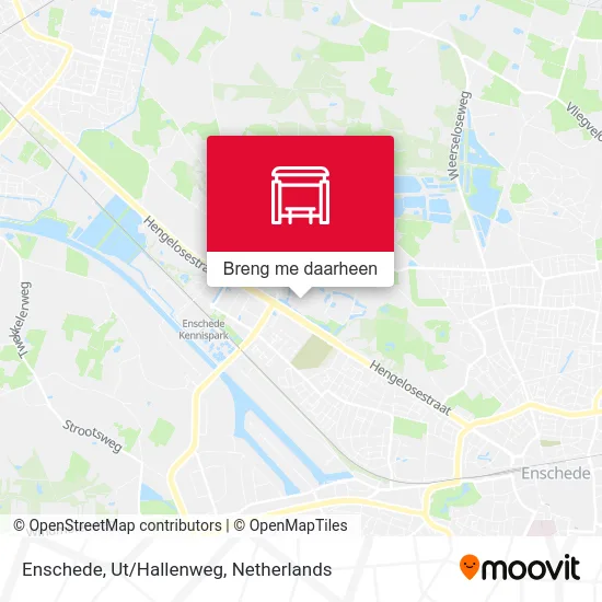 Enschede, Ut/Hallenweg kaart