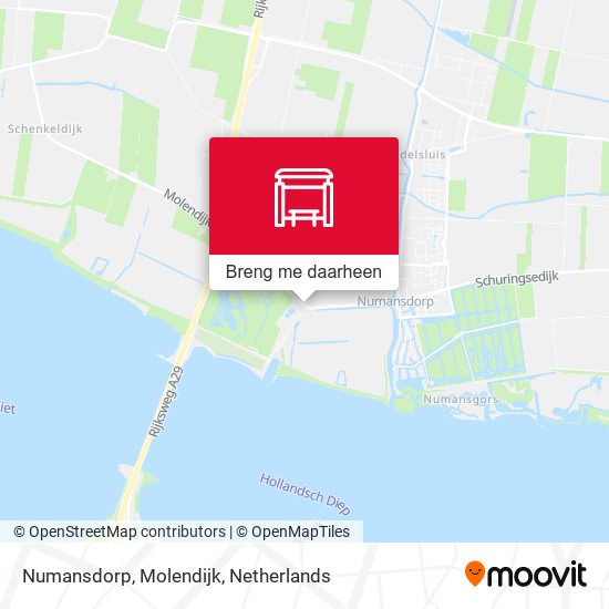 Numansdorp, Molendijk kaart