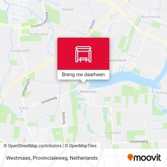 Westmaas, Provincialeweg kaart
