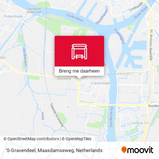 'S-Gravendeel, Maasdamseweg kaart